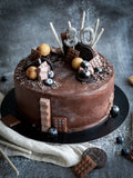 Eggless London viral salted caramel chocolate cake