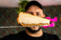 Eggless mocha truffle cheesecake